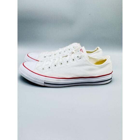 Converse Shoes Mens 11 White Canvas Chuck Taylor All Star Low Top Casual Sneaker - Picture 5 of 12